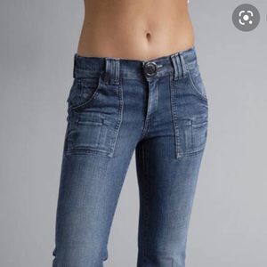 NWT Goldsign retro flare wide leg jeans 27